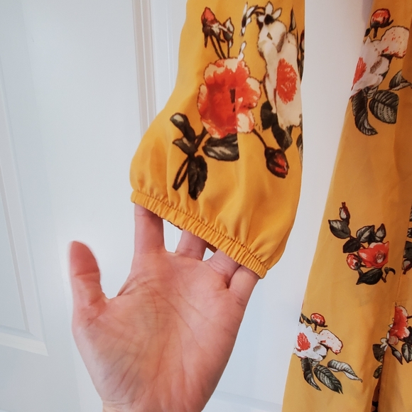 STELLA TWEED|WOMENS/JUNIORS long sleeve floor length floral dress| size juniors - Picture 5 of 10